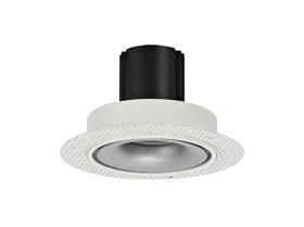 DM202084  Bolor T 9 Tridonic Powered 9W 2700K 770lm 24° CRI>90 LED Engine White/Silver Trimless Fixed Recessed Spotlight, IP20